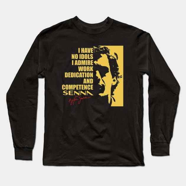 legend ayrton senna Long Sleeve T-Shirt by the art origami